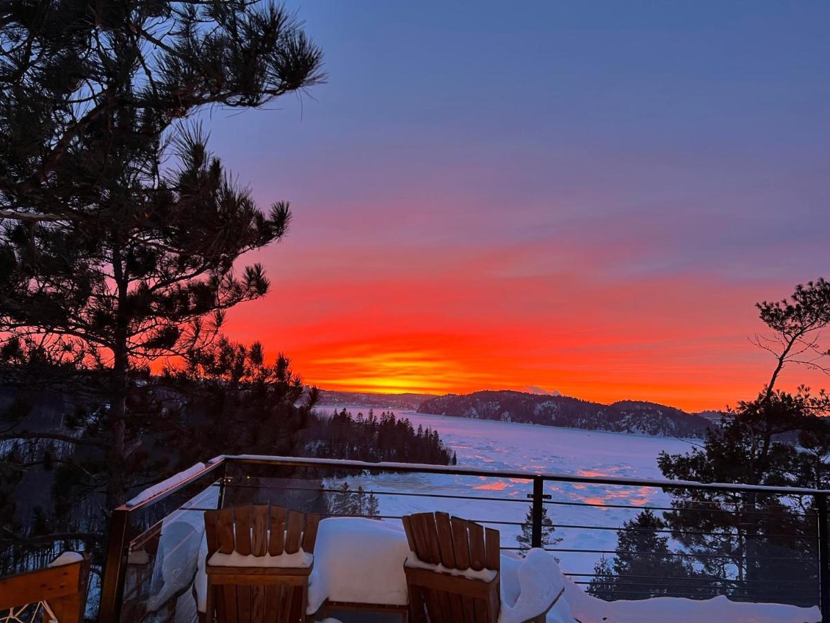 Gite Du Haut Des Arbres Chicoutimi Esterno foto